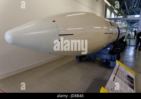 Lockheed Polaris A-3 Missile, a submarine launched ballistic missile, sometimes known under the generic term intercontinental ballistic missile (ICBM) Stock Photo