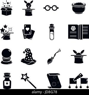 Pregnancy icons set, simple style Stock Vector