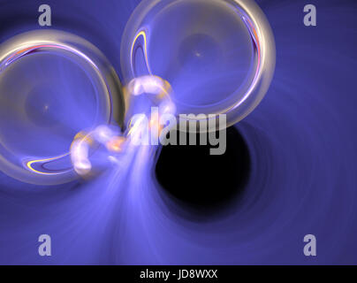 Abstract fractal background with discs Stock Photo