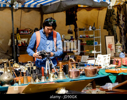 Walcot Street antique Market Bath somerset England UK Stock Photo