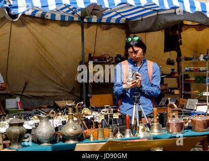 Walcot Street antique Market Bath somerset England UK Stock Photo