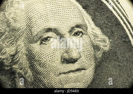 1 dollar banknote, president George Washington, USA, 2009 Stock Photo ...