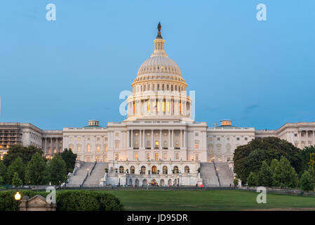 US Capitol building, Washington DC>  Seat of the US Senate and government in the USA Stock Photo