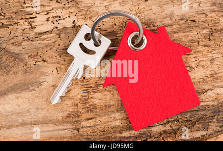 house key on keyring Stock Photo