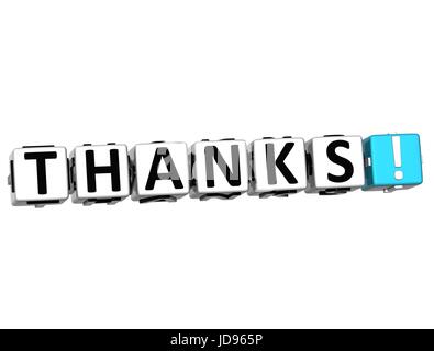 The word Thank you in many different languages. Block text over white background. Stock Photo