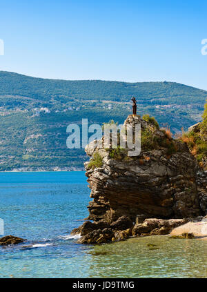 Adriatic sea coastline in Herceg Novi. Montenegro Stock Photo