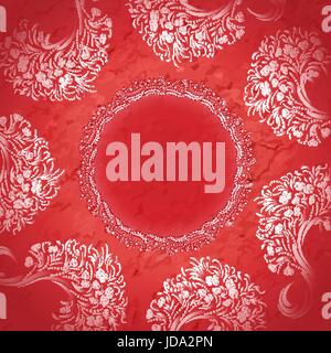 Pink vector template of greeting card, invatation Stock Vector