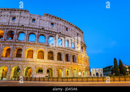 Rome Colosseum (Roma Coliseum) at night, Rome, Italy Stock Photo