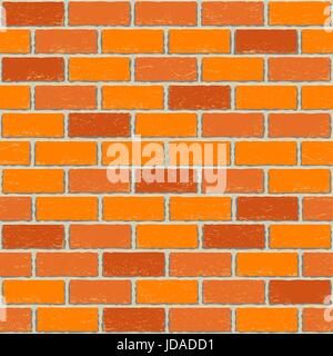Red old brick seamless Stock Vector