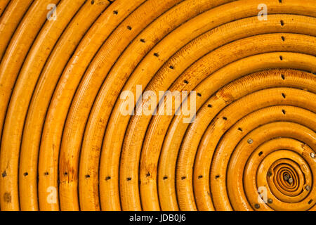 Round weaving from rattan,possible use to background Stock Photo