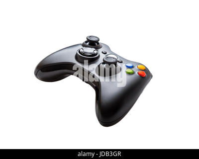 Wireless Gamepad Controller Isolated on White Stock Photo