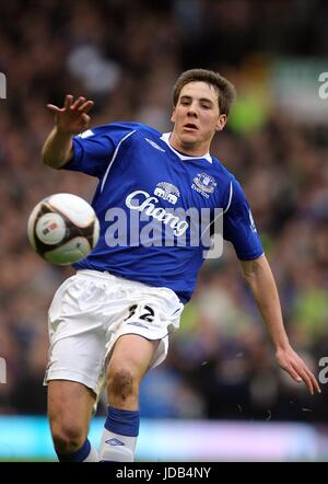 DAN GOSLING EVERTON FC GOODISON PARK LIVERPOOL ENGLAND 15 February 2009 Stock Photo