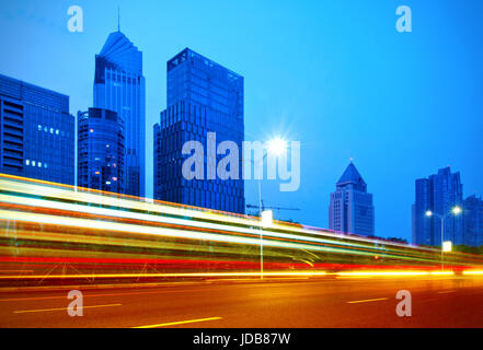 Modern urban landscape at night Stock Photo