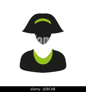 Vector icon business woman Stock Vector