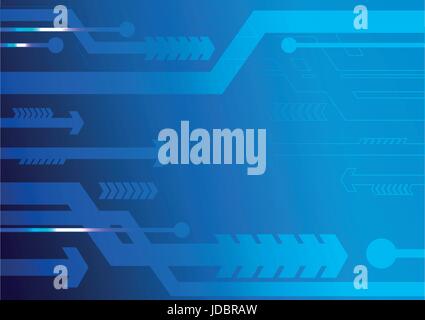 Blue Arrows Abstract, Abstract technology background vector illustration. Stock Vector