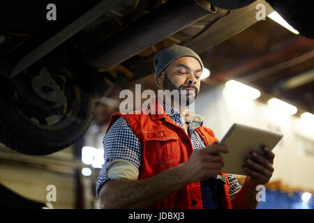 Reading online order Stock Photo