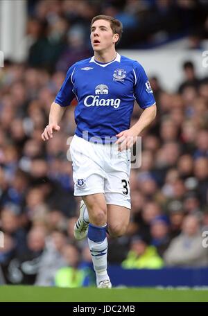 DAN GOSLING EVERTON FC GOODISON PARK LIVERPOOL ENGLAND 15 February 2009 Stock Photo