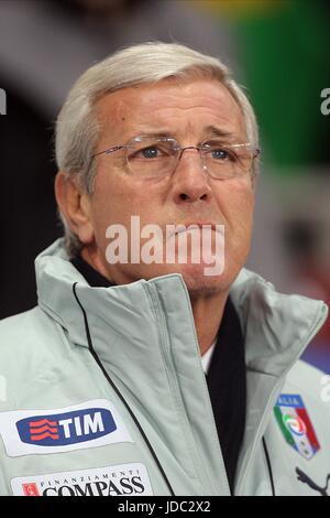 Italian football coach Marcello Lippi attends a fan meeting to promote ...