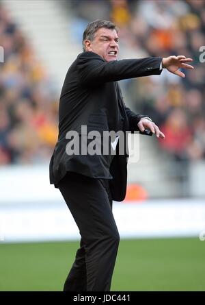 SAM ALLARDYCE BLACKBURN ROVERS FC MANAGER KC STADIUM HULL ENGLAND 01 March 2009 Stock Photo