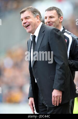 SAM ALLARDYCE BLACKBURN ROVERS FC MANAGER KC STADIUM HULL ENGLAND 01 March 2009 Stock Photo