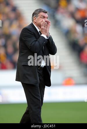 SAM ALLARDYCE BLACKBURN ROVERS FC MANAGER KC STADIUM HULL ENGLAND 01 March 2009 Stock Photo