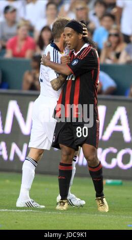 David Beckham pictured at Giuseppe Meazza Stadium during the