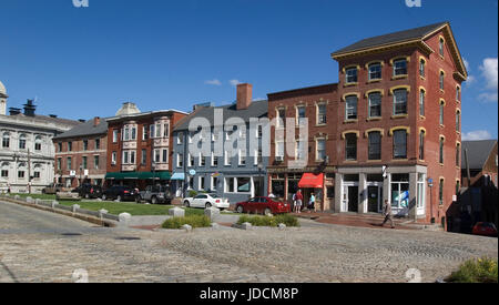 Old Port District, Portland, Maine, USA Stock Photo