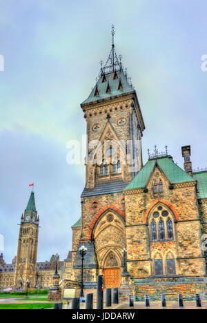 The East Block of Parliament in Ottawa, Canada Stock Photo