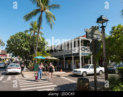 Front Street, Lahaina, Maui, Hawaii Stock Photo