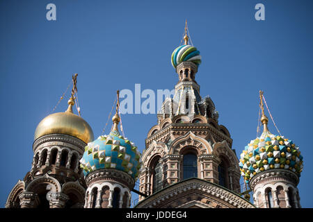 Saint Petersburg, Russia. 16th June, 2017. Ascension church in Saint Petersburg, Russia, 16 June 2017. Russia is hosting the 2017 FIFA Confederations Cup in Sochi this summer. Photo: Marius Becker/dpa/Alamy Live News Stock Photo