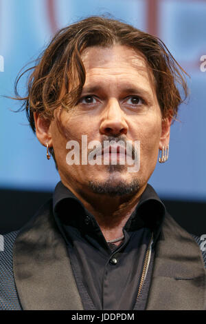 Actor Johnny Depp attends a Japan premiere for the film 