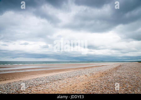 Findhorn beach, Burghead Bay on the Moray Firth, Scotland. Stock Photo