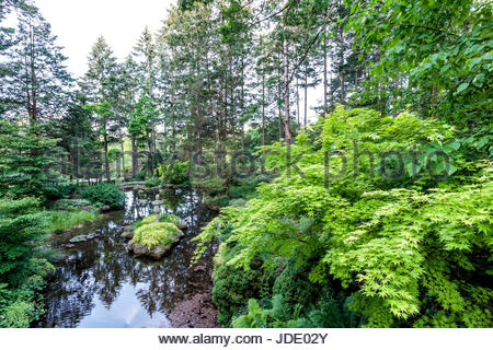 Hillside Gardens in High Park in Toronto Ontario Canada Stock Photo