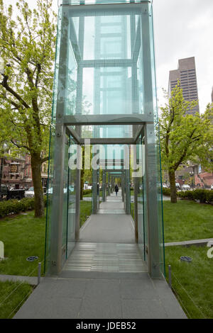 new england holocaust memorial Boston USA Stock Photo