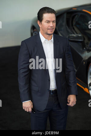 LONDON, UNITED KINGDOM - JUNE 18: Mark Wahlberg attends the global premiere of 'Transformers' The Last Knight at Cineworld Leicester Square  on June 1 Stock Photo