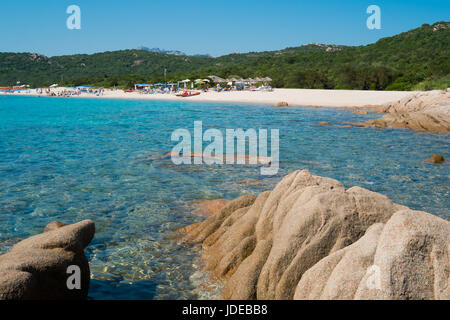 Liscia Ruja beach on Emerald coast in North of Sardinia, Italy Stock Photo