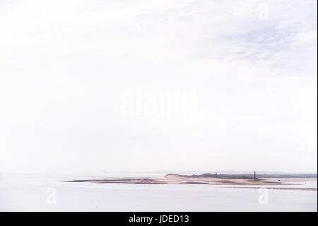 Ross sands and Guile Points viewed from Lindisfarne Island ...