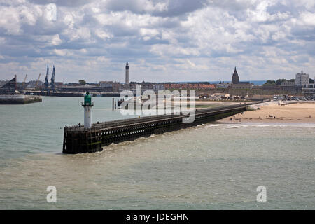 Calais Harbour seafront, France, Europe Stock Photo