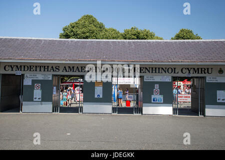 General view of the Royal Welsh Showground, Llanelwedd, Builth Wells, Powys, Wales, UK, July 19th 2016. Stock Photo