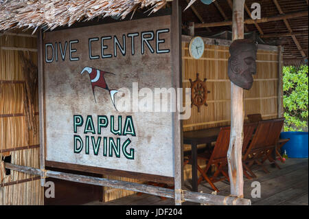 Papua Diving Resort, Raja-Ampat, Kri, Dampier Strait, Western New Guinea, Indonesia Stock Photo