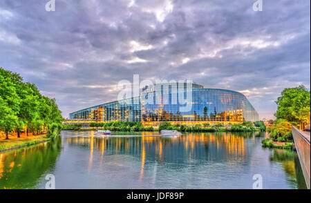 Louise Weiss building of European Parliament in Strasbourg, France Stock Photo