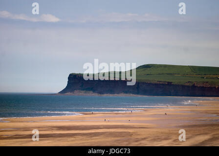 Marske Beach near Redcar looking north towards Saltburn, Cleveland Stock Photo