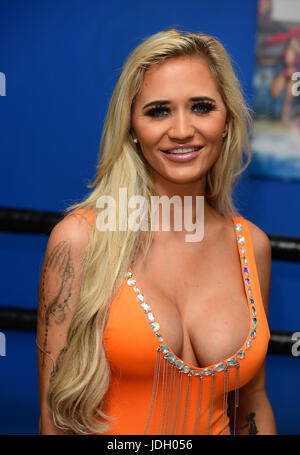 Che McSorley attending the Ex On The Beach Photocall, held at the Fight City Gym, London. PRESS ASSOCIATION Photo. Picture date: Tuesday June 20, 2017. Stock Photo