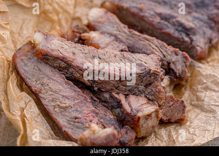 grilled beef steaks Stock Photo