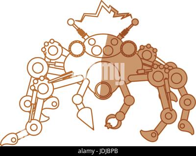 robot toy spider Stock Vector