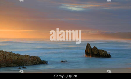 South Africa, guards route, rock in the sea, Buffels Bay, Suedafrika, Garden Route, Felsen im Meer Stock Photo