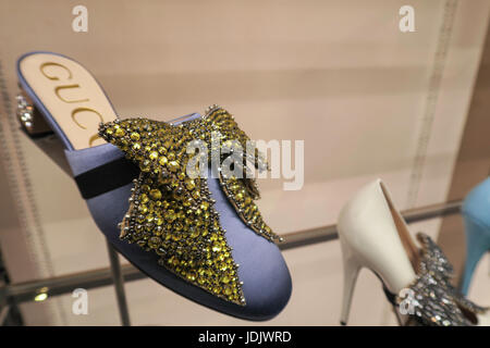 Christian Louboutin Designer Shoes at the Saks Fifth Avenue Flagship Store  in New York City, USA Stock Photo - Alamy