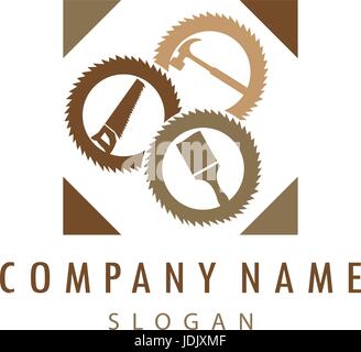 Carpentry logo 2 Stock Vector