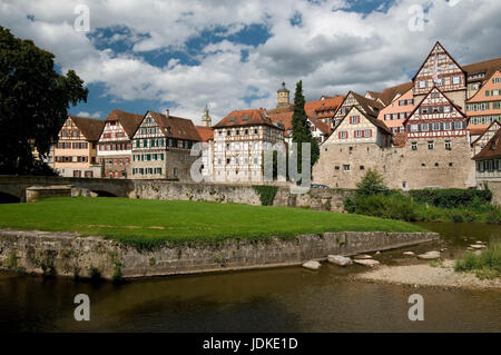 Europe, Germany, Baden-Wurttemberg, Swabian sound, to the cooker, look of the Unterw?hrd on the Old Town, , Europa, Deutschland, Baden-Württemberg, Sc Stock Photo