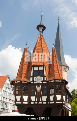 Germany, Hessen, Michel's town, city hall, Deutschland,Hessen,Michelstadt,Rathaus Stock Photo